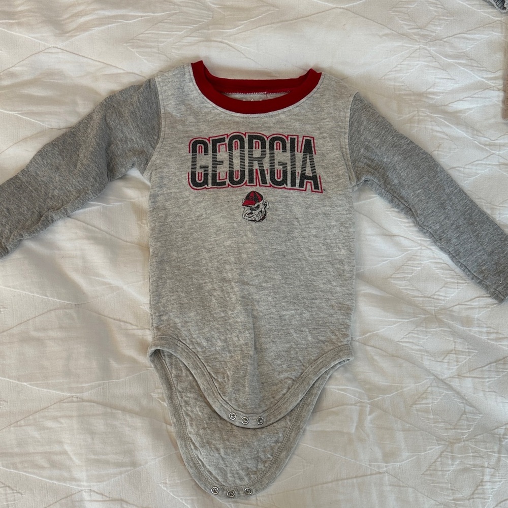 Cotton UGA Georgia Bulldogs Baby Onesie